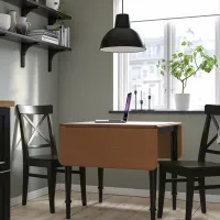 Set masă și scaune Ikea Danderyd/Ingolf Dreptunghiulară / Lemn / Pine veneer photo 10