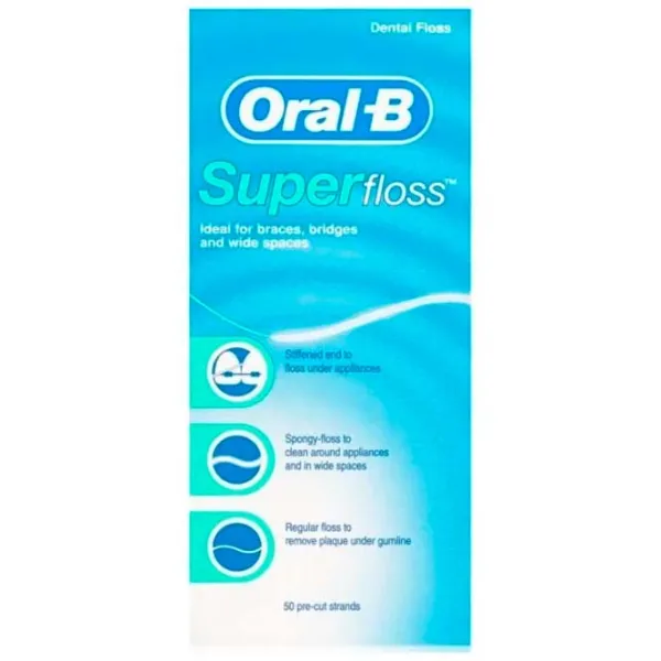 Ațe dentare Oral-B Superfloss Blue / Mint photo 1