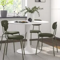Обеденные стол со стульями Ikea Ikea Docksta/Ostano/Remmarn Круглая / ДСП / Белый photo 6