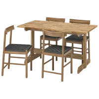Set masă și scaune Ikea Nackanas Dreptunghiulară / Lemn / Acacia