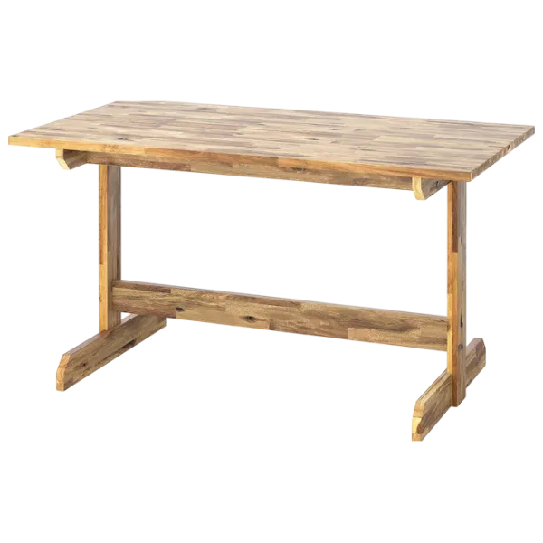 Set masă și scaune Ikea Nackanas Dreptunghiulară / Lemn / Acacia photo 2