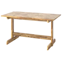 Обеденные стол со стульями Ikea Nackanas Прямоугольная / Дерево / Acacia photo 2