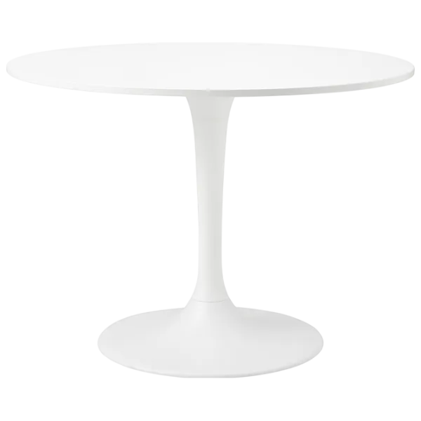 Set masă și scaune Ikea Docksta/Lidas Rotundă / PAL / White photo 3
