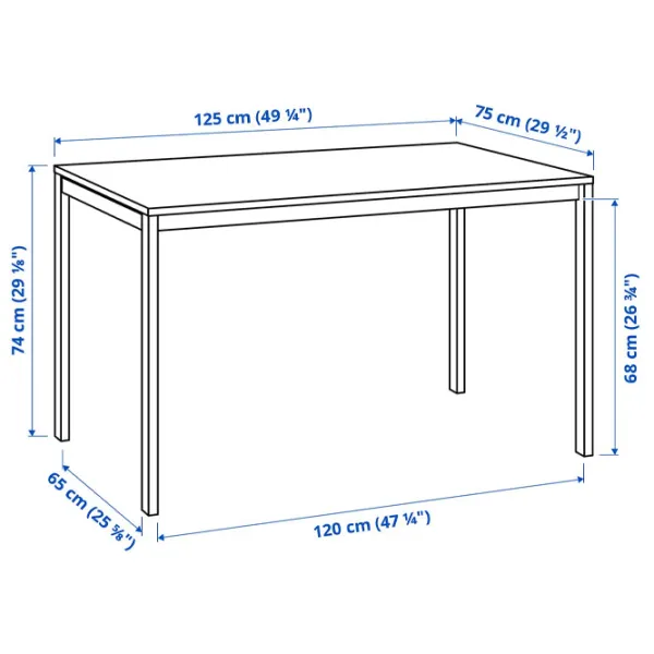Обеденные стол со стульями Ikea Melltorp/Geneson Прямоугольная / ДСП / Белый photo 5 Обеденные стол со стульями Ikea Melltorp/Geneson Прямоугольная / ДСП / Белый photo 5