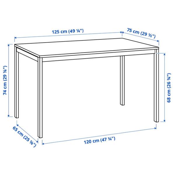 Обеденные стол со стульями Ikea Melltorp/Geneson Прямоугольная / ДСП / Белый photo 5 Обеденные стол со стульями Ikea Melltorp/Geneson Прямоугольная / ДСП / Белый photo 5