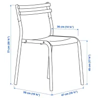 Обеденные стол со стульями Ikea Melltorp/Geneson Прямоугольная / ДСП / Белый photo 6