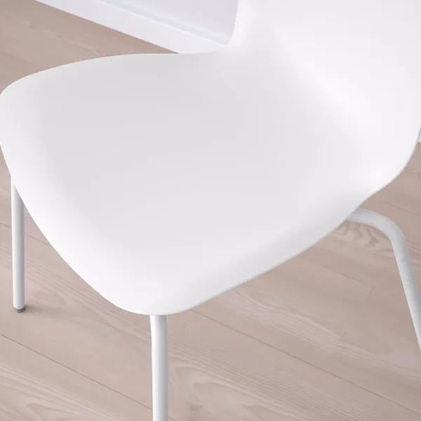 Set masă și scaune Ikea Docksta/Lidas Rotundă / PAL / White photo 3