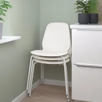 Обеденные стол со стульями Ikea Docksta/Lidas Круглая / ДСП / Белый photo 7