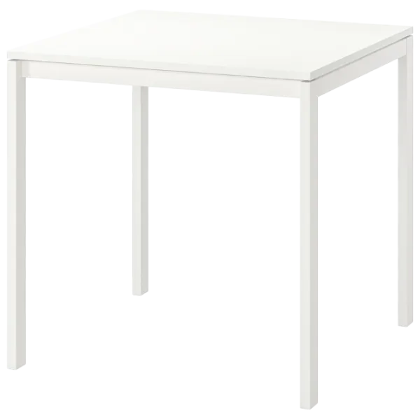 Обеденные стол со стульями Ikea Melltorp/Lidas Квадратная / ДСП / Белый photo 2