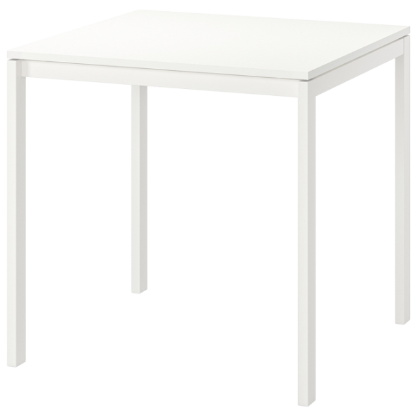 Обеденные стол со стульями Ikea Melltorp/Lidas Квадратная / ДСП / Белый photo 2