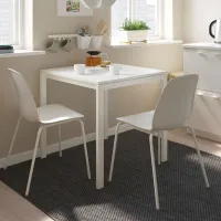 Set masă și scaune Ikea Melltorp/Lidas Pătrată / PAL / White photo 6