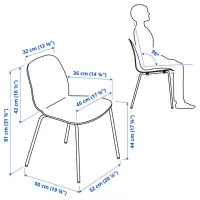 Set masă și scaune Ikea Melltorp/Lidas Pătrată / PAL / White photo 7