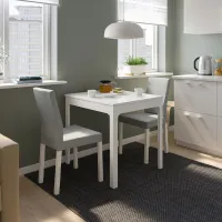 Set masă și scaune Ikea Ekedalen/Kattil/Knisa Pătrată / PAL / White photo 6