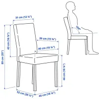 Set masă și scaune Ikea Ekedalen/Kattil/Knisa Pătrată / PAL / White photo 10