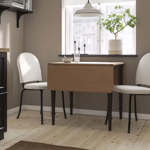 Обеденные стол со стульями Ikea Danderyd/Ebbalycke/Idekulla Квадратная / ДСП / Шпон сосны photo 5