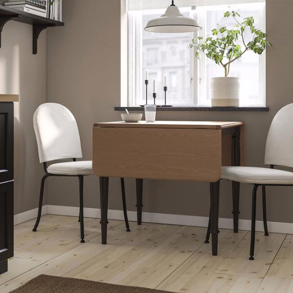 Обеденные стол со стульями Ikea Danderyd/Ebbalycke/Idekulla Квадратная / ДСП / Шпон сосны photo 5