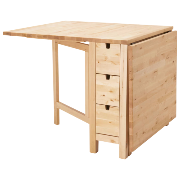 Set masă și scaune Ikea Norden/Kyrre Dreptunghiulară / PAL / Birch veneer photo 2