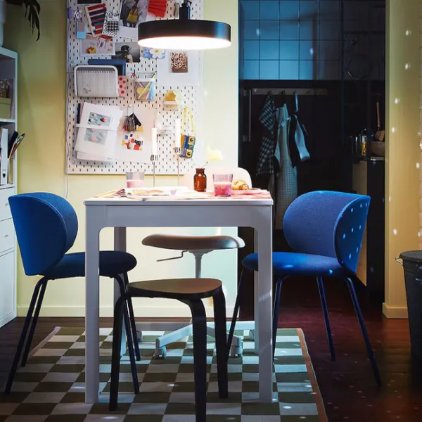 Set masă și scaune Ikea Ekedalen/Krylbo/Tonerud Dreptunghiulară / PAL / White photo 7