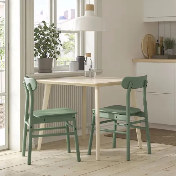 Set masă și scaune Ikea Lisabo/Ronninge Pătrată / PAL / Ash Veneer photo 4