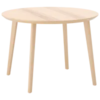Обеденные стол со стульями Ikea Lisabo/Ronninge Квадратная / ДСП / Ясеневый Шпон photo 2