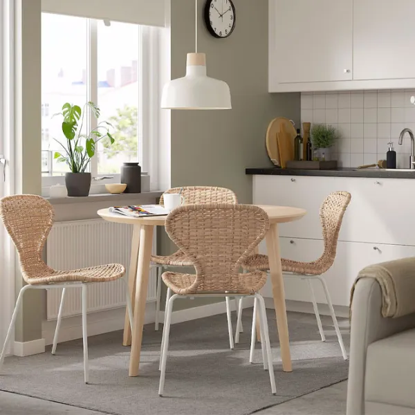 Set masă și scaune Ikea Lisabo/Alvsta Pătrată / PAL / Ash Veneer photo 10