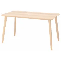Set masă și scaune Ikea Lisabo/Alvsta Dreptunghiulară / PAL / Ash Veneer photo 2