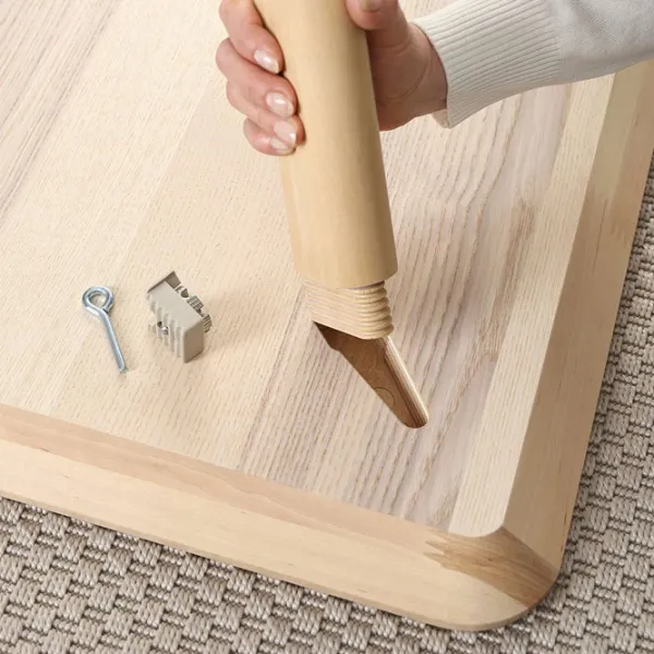 Set masă și scaune Ikea Lisabo/Alvsta Dreptunghiulară / PAL / Ash Veneer photo 7