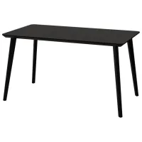 Set masă și scaune Ikea Lisabo/Karlpetter/Gunnared Rotundă / MDF / Black photo 6