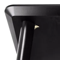 Set masă și scaune Ikea Lisabo/Karlpetter/Gunnared Rotundă / MDF / Black photo 7