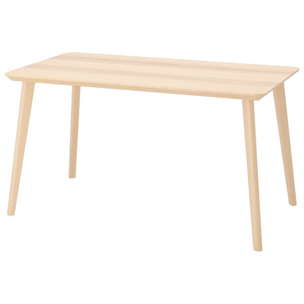 Обеденные стол со стульями Ikea Lisabo/Ronninge Прямоугольная / ДСП / Ясеневый Шпон photo 2