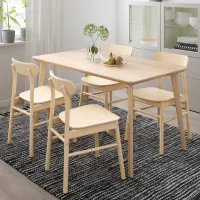 Set masă și scaune Ikea Lisabo/Ronninge Dreptunghiulară / PAL / Ash Veneer photo 6