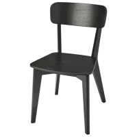 Set masă și scaune Ikea Lisabo Rotundă / MDF / Black photo 3