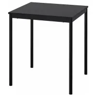 Обеденные стол со стульями Ikea Sandsberg Квадратная / ДСП / Черный photo 2