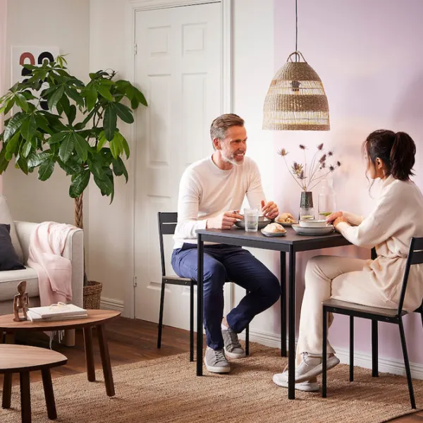 Обеденные стол со стульями Ikea Sandsberg Квадратная / ДСП / Черный photo 6 Обеденные стол со стульями Ikea Sandsberg Квадратная / ДСП / Черный photo 6