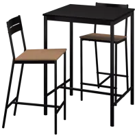 Set masă și scaune Ikea Sandsberg Pătrată / PAL / Black