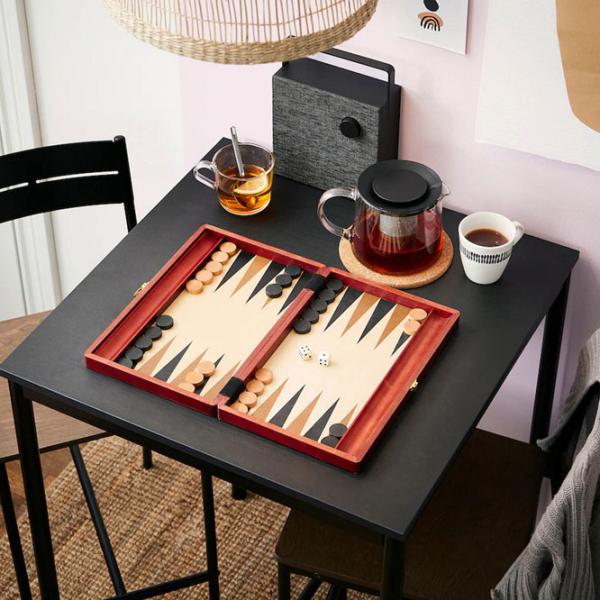 Обеденные стол со стульями Ikea Sandsberg Квадратная / ДСП / Черный photo 8