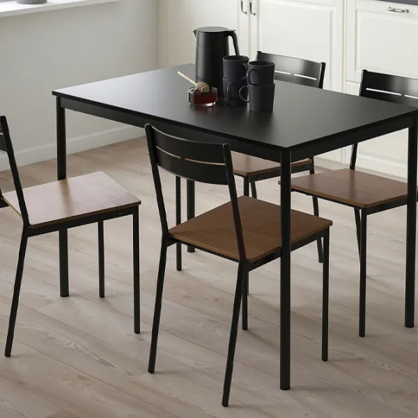 Set masă și scaune Ikea Sandsberg Pătrată / PAL / Black photo 5 Set masă și scaune Ikea Sandsberg Pătrată / PAL / Black photo 5