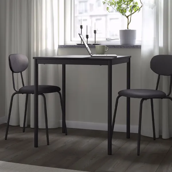Обеденные стол со стульями Ikea Sandsberg/Ostano/Remmarn Прямоугольная / ДСП / Черный photo 7 Обеденные стол со стульями Ikea Sandsberg/Ostano/Remmarn Прямоугольная / ДСП / Черный photo 7