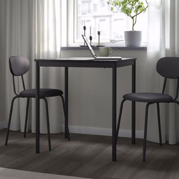 Обеденные стол со стульями Ikea Sandsberg/Ostano/Remmarn Прямоугольная / ДСП / Черный photo 7 Обеденные стол со стульями Ikea Sandsberg/Ostano/Remmarn Прямоугольная / ДСП / Черный photo 7
