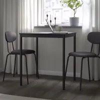 Set masă și scaune Ikea Sandsberg/Ostano/Remmarn Dreptunghiulară / PAL / Black photo 7