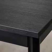 Set masă și scaune Ikea Sandsberg/Ostano/Remmarn Dreptunghiulară / PAL / Black photo 8
