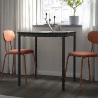 Set masă și scaune Ikea Sandsberg/Ostano/Remmarn Dreptunghiulară / PAL / Black photo 6