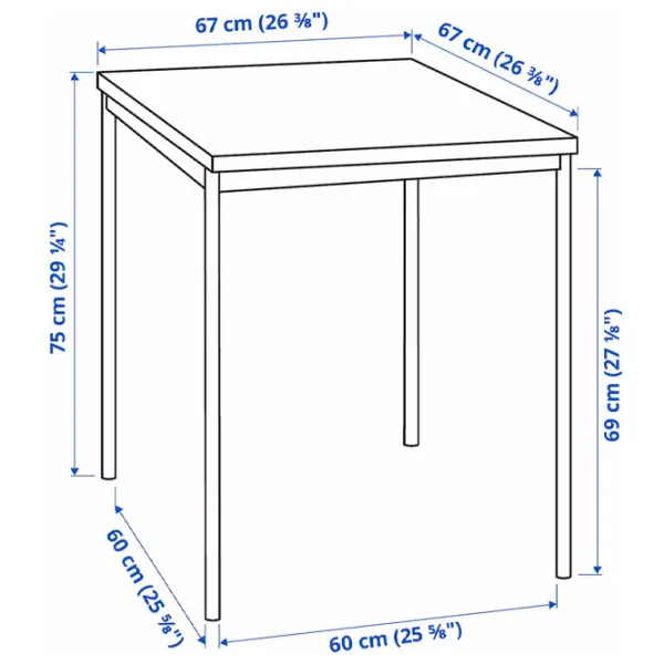 Обеденные стол со стульями Ikea Sandsberg/Ostano/Remmarn Прямоугольная / ДСП / Черный photo 9