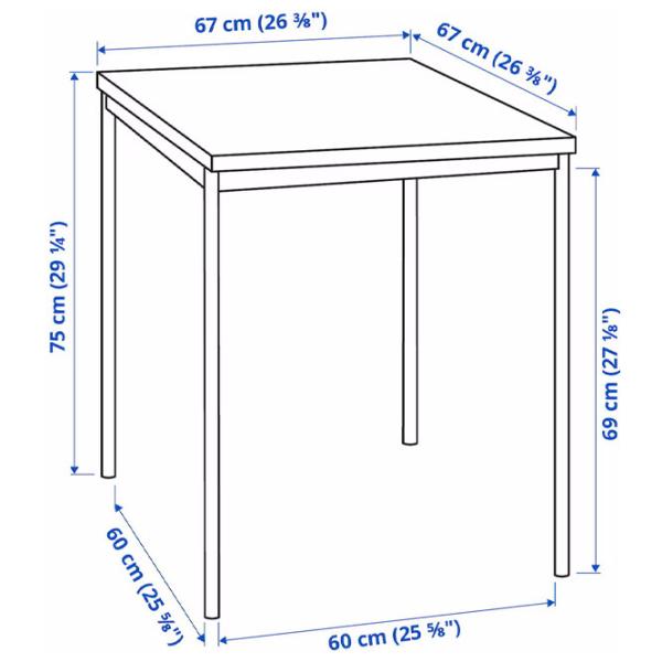 Обеденные стол со стульями Ikea Sandsberg/Ostano/Remmarn Прямоугольная / ДСП / Черный photo 9