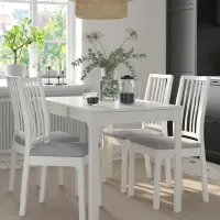 Set masă și scaune Ikea Ekedalen/Orrsta Dreptunghiulară / PAL / White photo 11