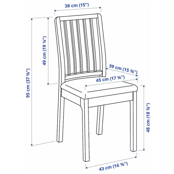 Set masă și scaune Ikea Ekedalen/Orrsta Dreptunghiulară / PAL / White photo 13 Set masă și scaune Ikea Ekedalen/Orrsta Dreptunghiulară / PAL / White photo 13