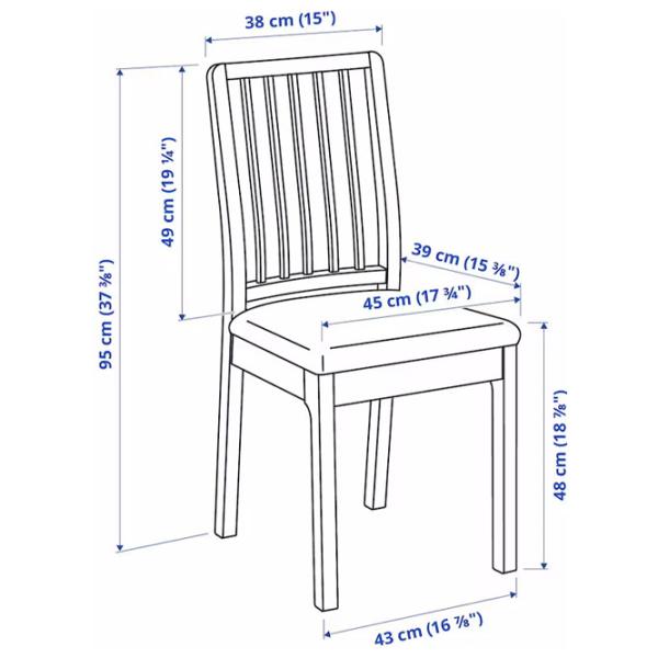 Set masă și scaune Ikea Ekedalen/Orrsta Dreptunghiulară / PAL / White photo 13 Set masă și scaune Ikea Ekedalen/Orrsta Dreptunghiulară / PAL / White photo 13