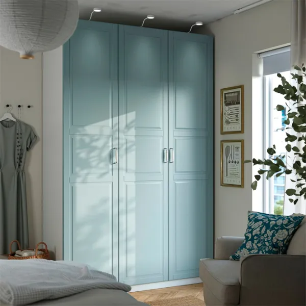 Dulap Ikea Pax/Fjarehals 150 x 60 x 236.4 / DSP / Alb photo 2 Dulap Ikea Pax/Fjarehals 150 x 60 x 236.4 / DSP / Alb photo 2