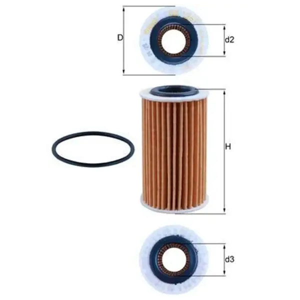 Масляный фильтр Mahle OX 1267D MHL-OX 1267D photo 5