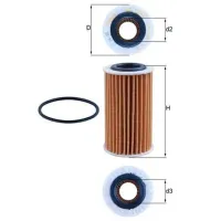 Масляный фильтр Mahle OX 1267D MHL-OX 1267D photo 5